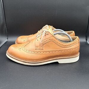 Florsheim Fuel Wingtip Oxford Cognac #15090-257 Lace Up Leather Shoes Men 10.5M